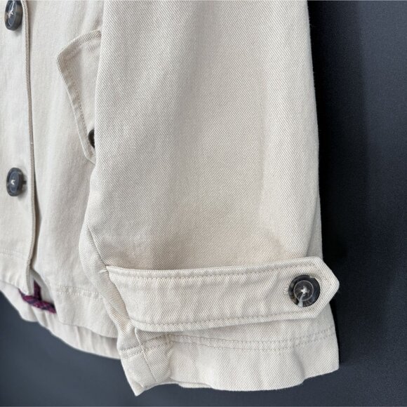 Free People Revolve Women's Highlands Peacoat in Tea Combo XS Beige Oversized - Picture 4 of 10